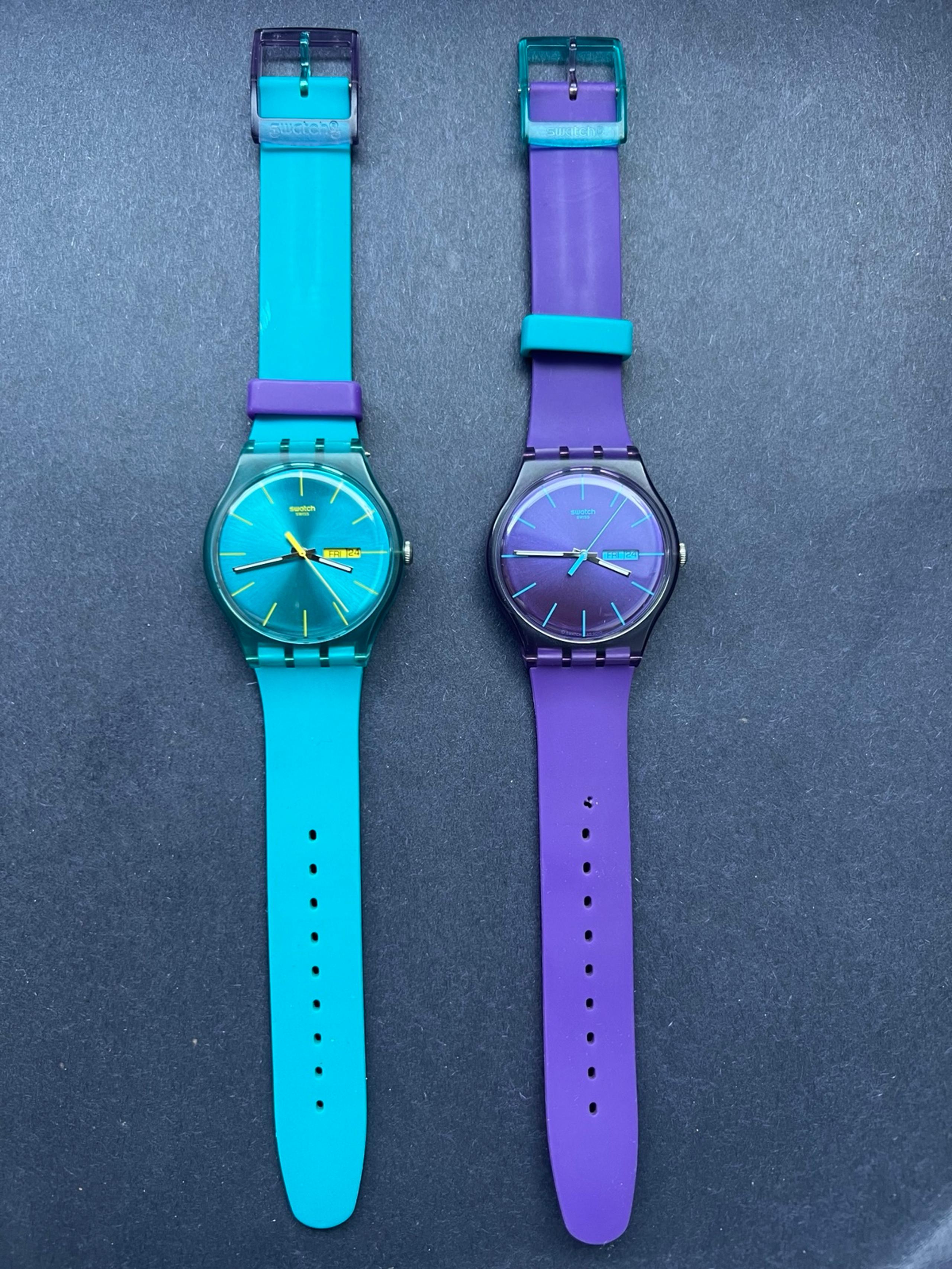 Swatch Watches Pair