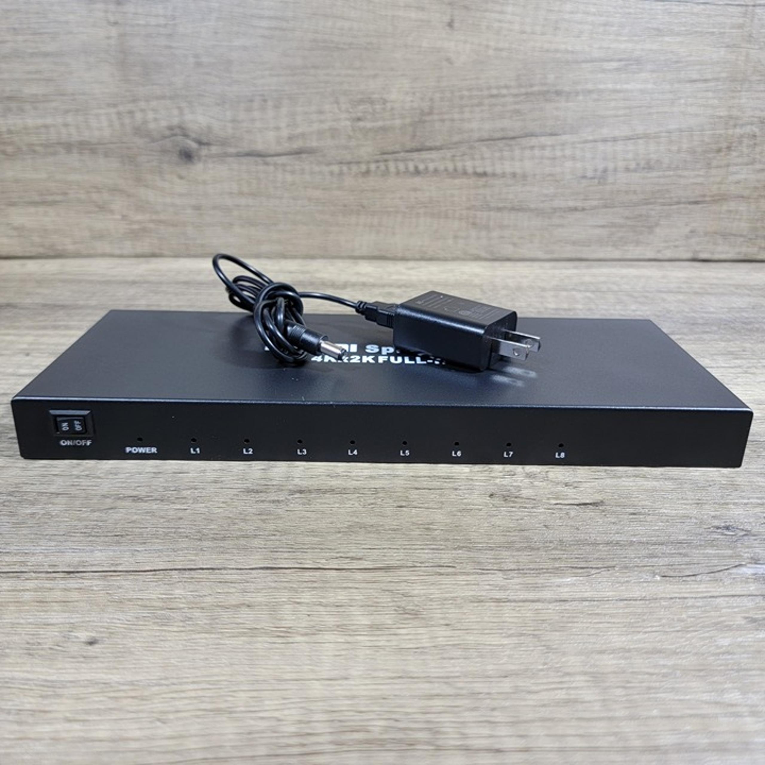 HDMI Splitter 1x8 4Kx2K Full-HD Splitter Audio Video Distributor