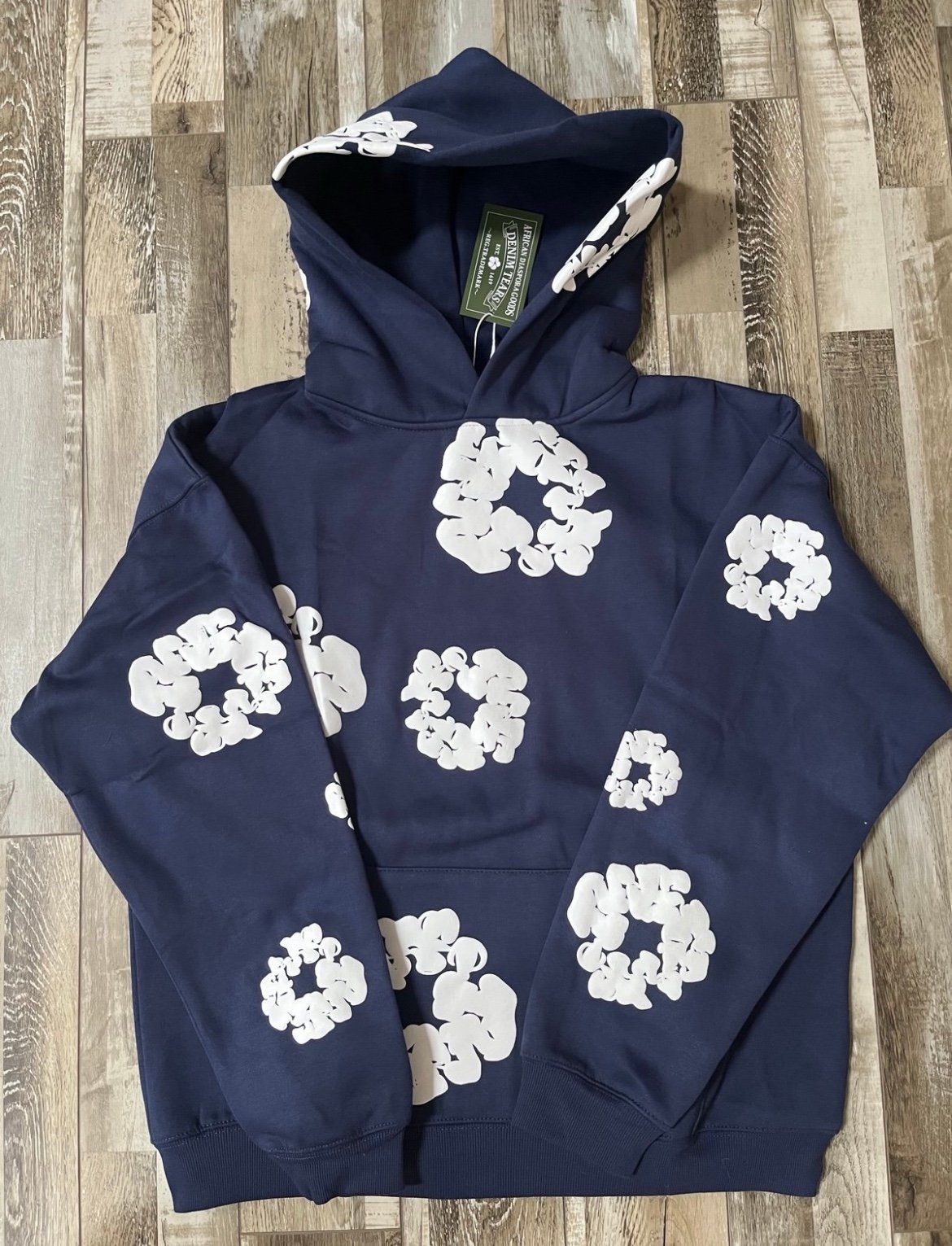 denim tears hoodie navy