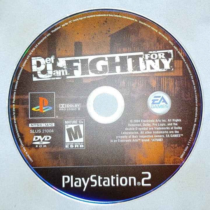 **TESTED AND WORKING!** Def Jam offers Fight for NY Black Label Sony Playstation 2 PS2