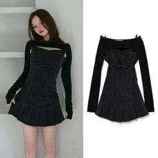 Andmary Bonnie Denim Mini Dress