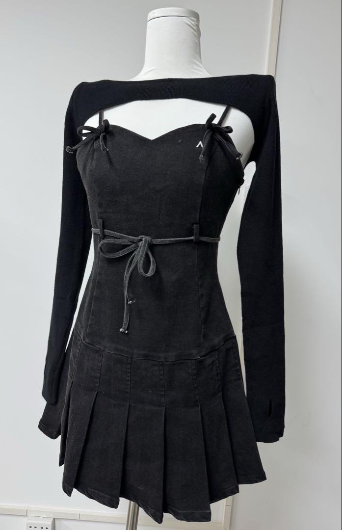 Andmary Bonnie Denim Mini Dress