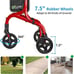 Planetwalk Premium 3 Wheels Rollator Walker Ultra Lightweight Foldable Senior