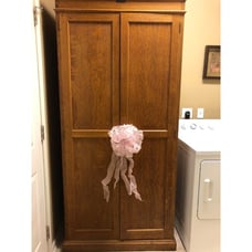 30 Blush Light Pink Pew Bows and 250 Chair Ties... willing to separate