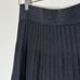 Nanette Lepore Black Pleated Sparkle Midi Skirt