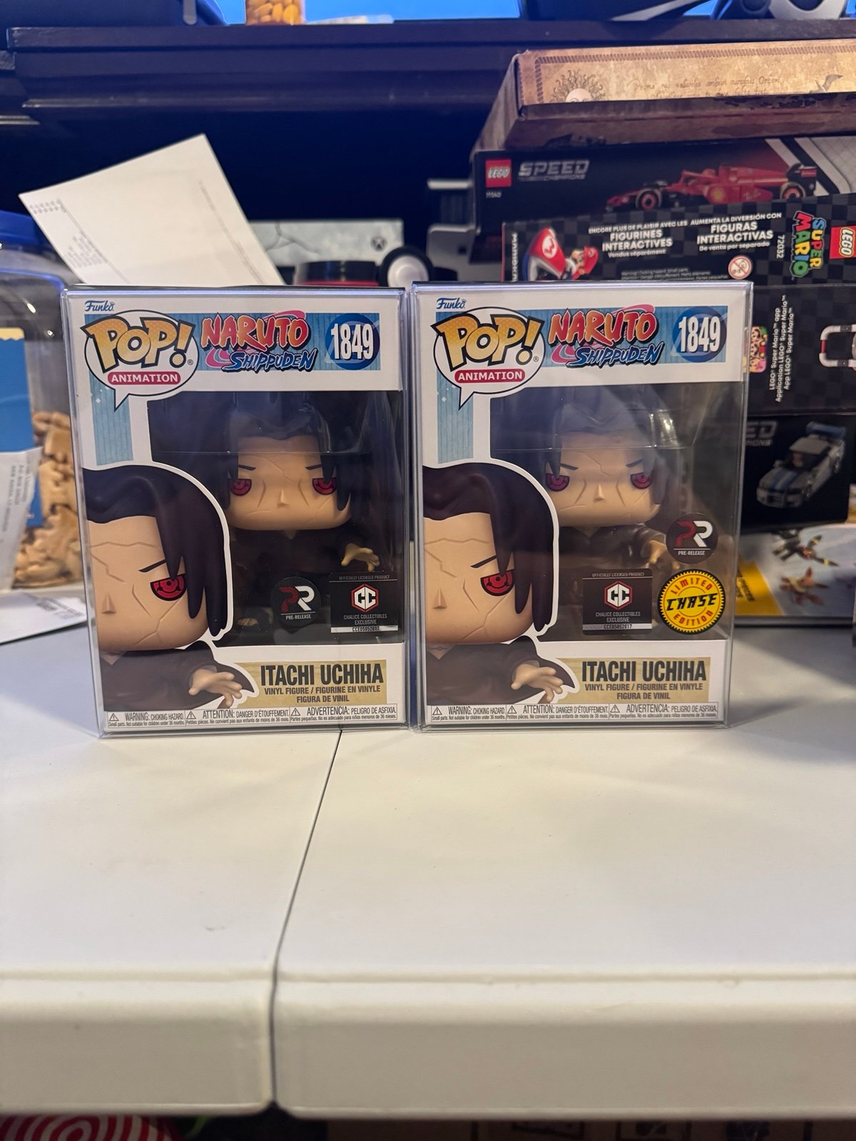 Funko Pop! Naruto Itachi Uchiha #1849 Chalice Collectibles PR Chase Bundle