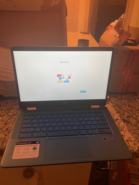 HP 360x Touch-Screen Chromebook in Blue