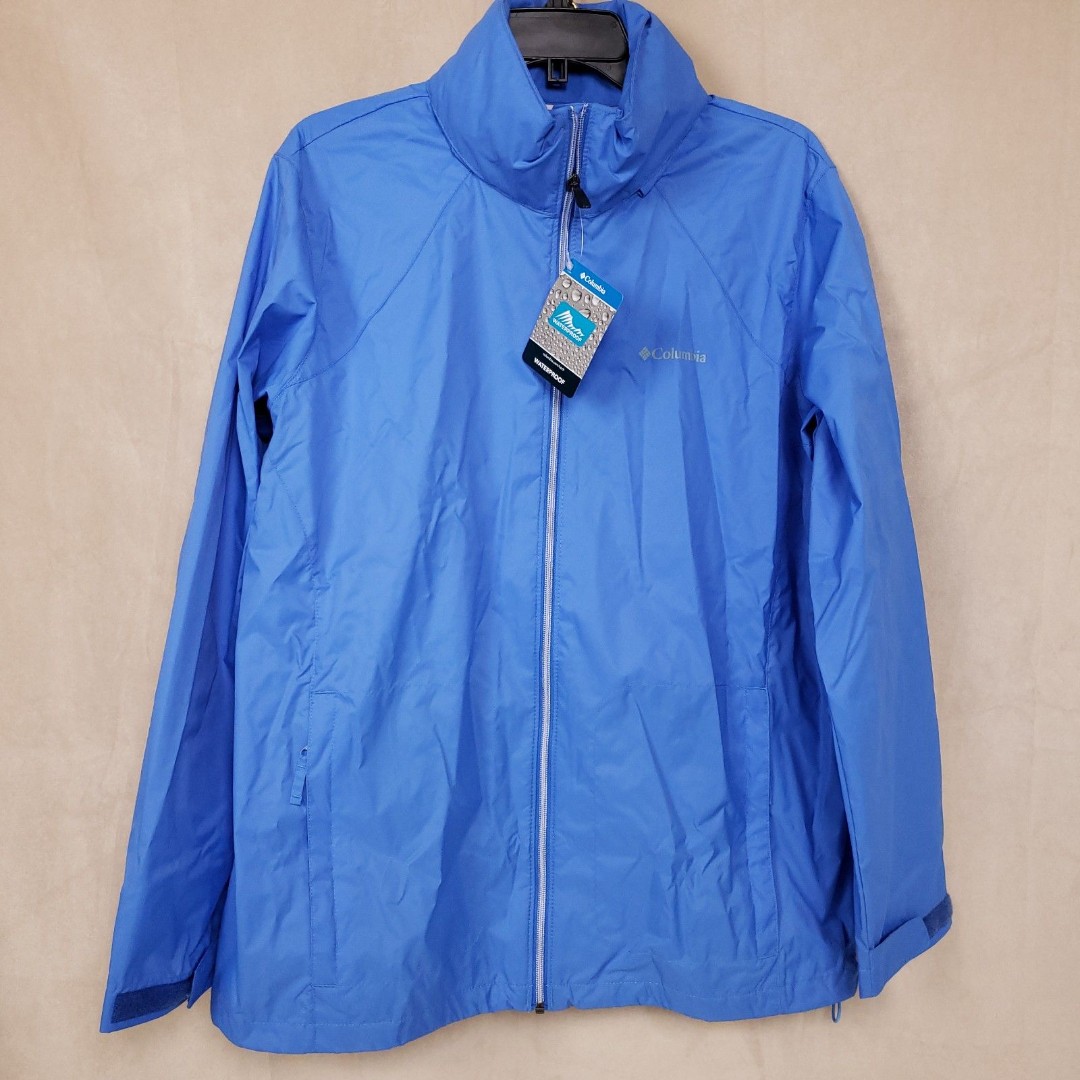 Columbia Womens 1X Switchback III Waterproof Jacket, Harbor Blue, 1771963485
