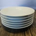 Crate and Barrel Basketweave White Desert Plates
