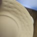 Crate and Barrel Basketweave White Desert Plates