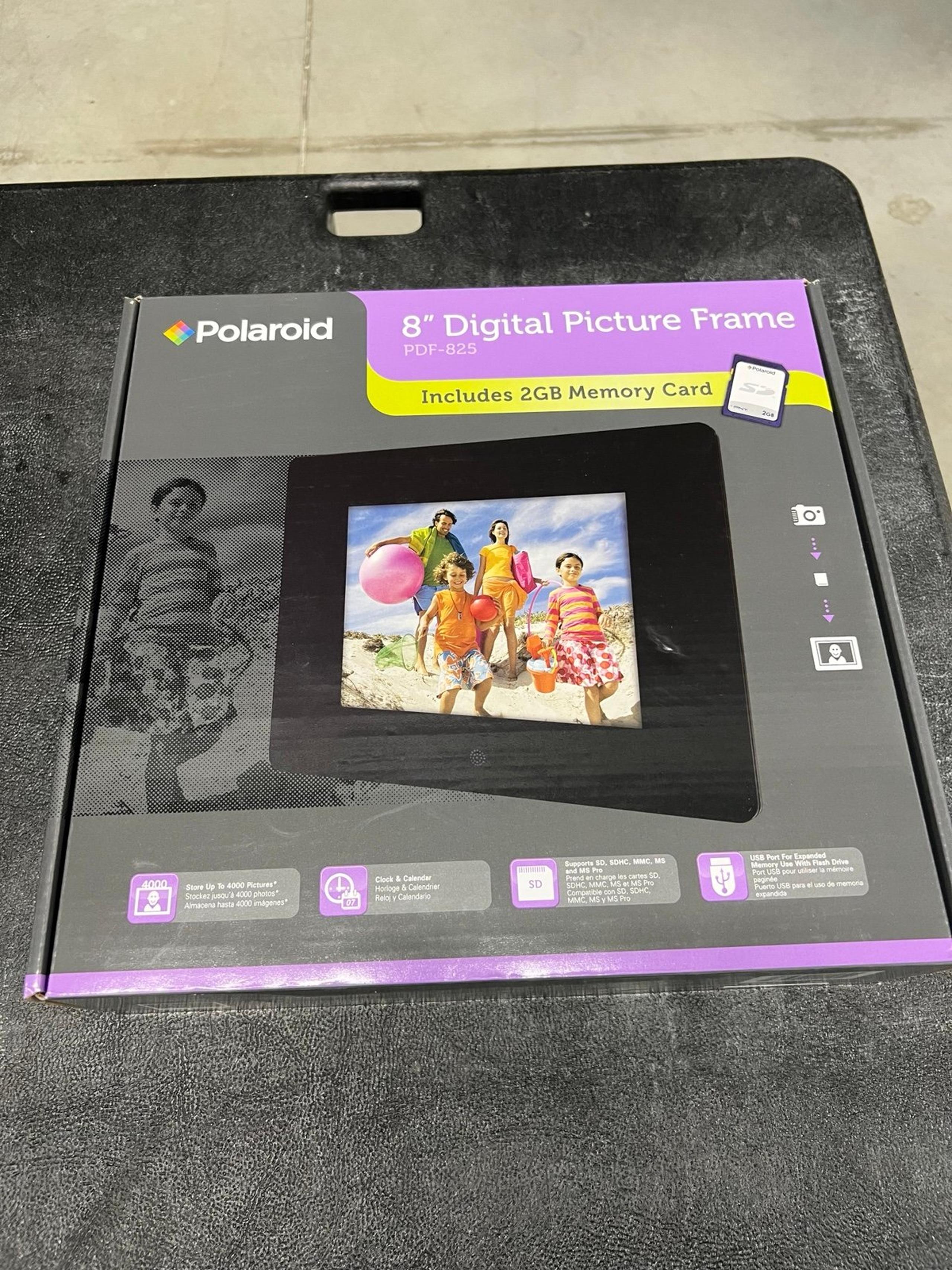 New POLAROID 8" Digital Picture Frame PDF-825NC New In Box