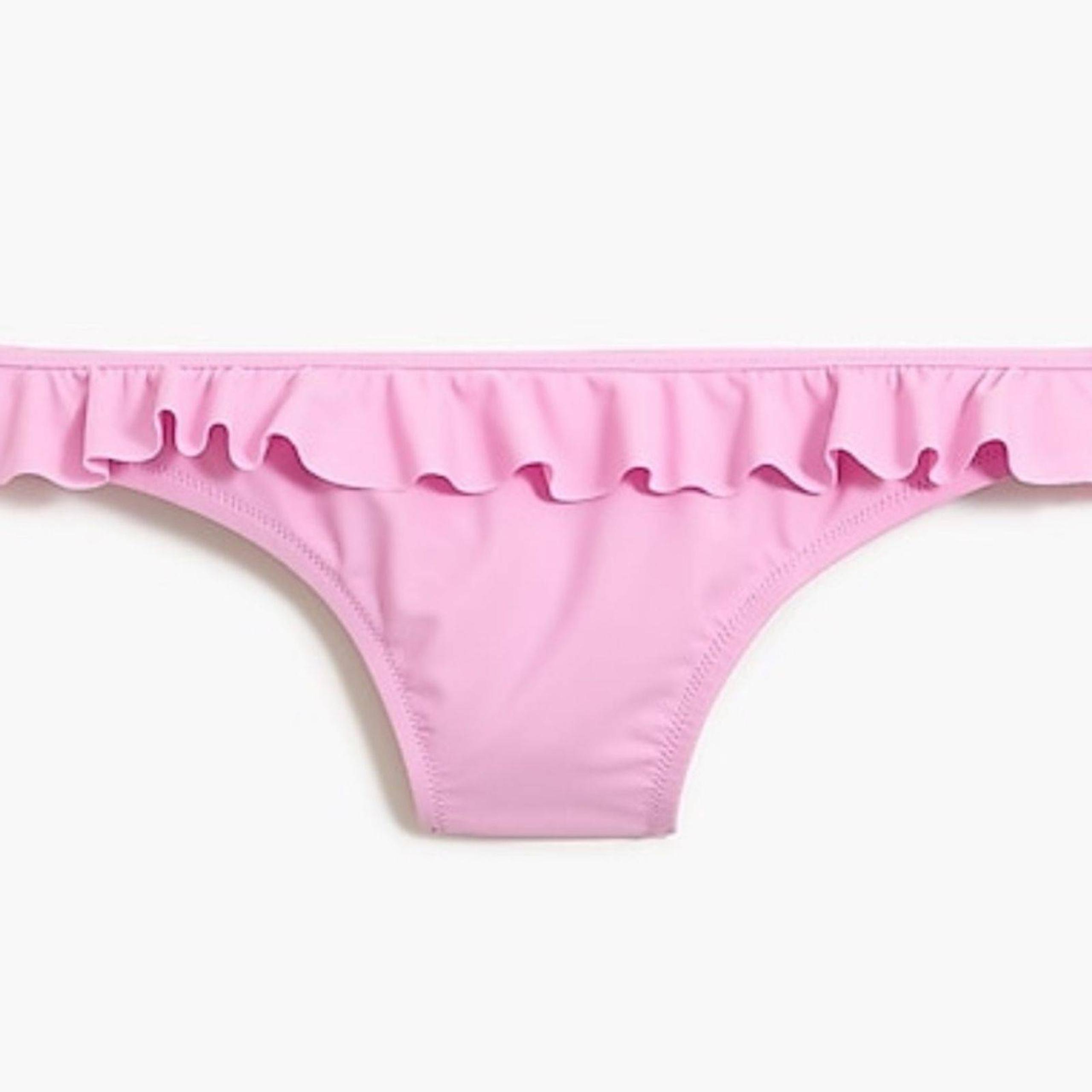 J. Crew Pink Ruffle Bikini Bottom XL