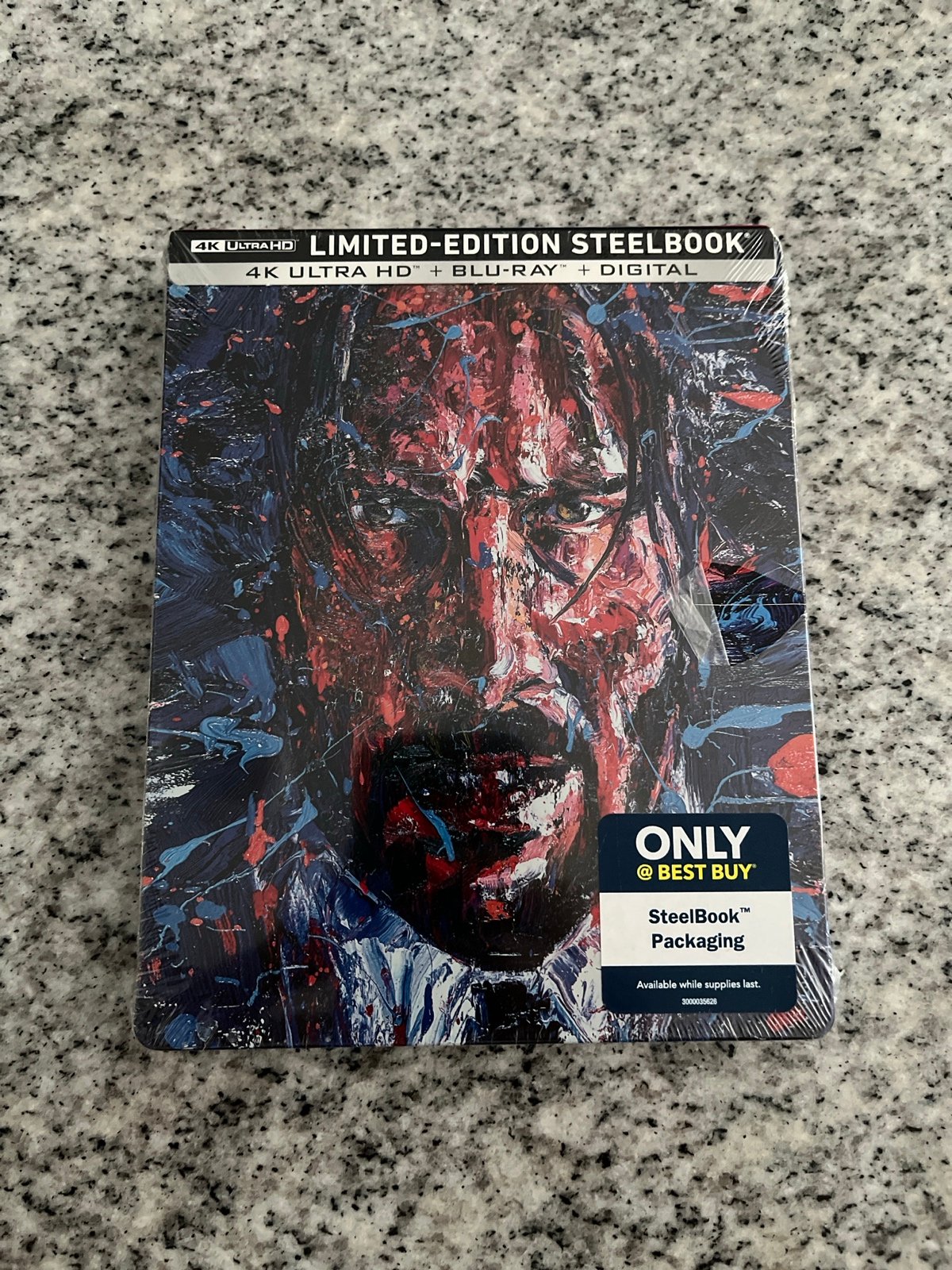 John Wick Chapter 3 Parabellum 4k UHD Ultra HD Blu-ray Digital Steelbook - Seale