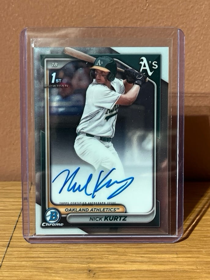 Nick Kurtz 2024 bowman base auto