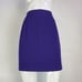 Vintage 80's Purple Wool Mini Skirt