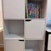 6 Cube Bookcase Side Cabinet, White