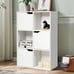 6 Cube Bookcase Side Cabinet, White
