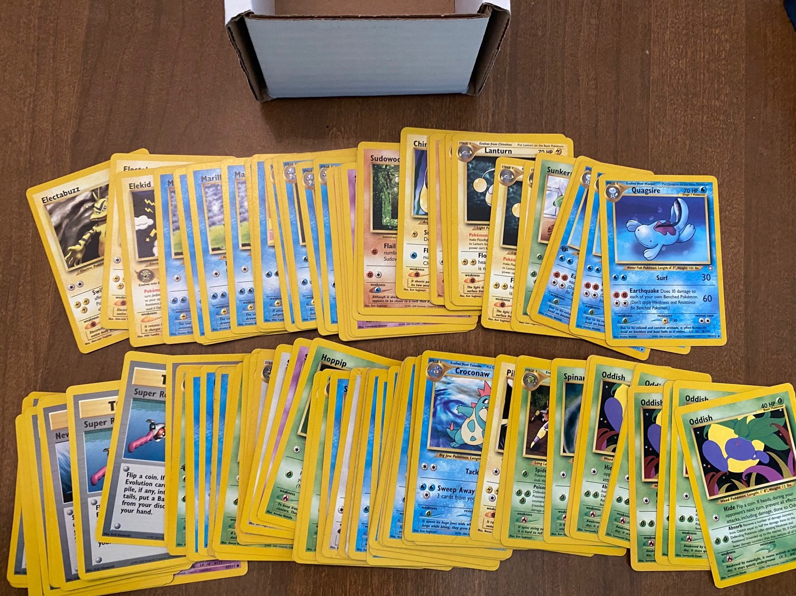 Pokemon Neo Genesis card lot, 8.6 oz