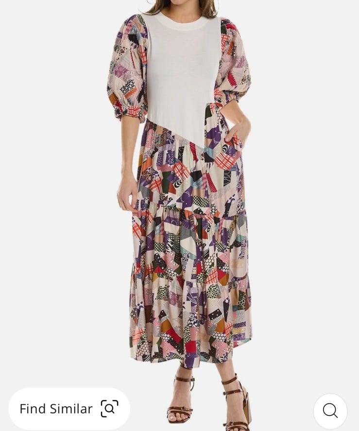 Sea New York Harlow Puff Sleeve Dress