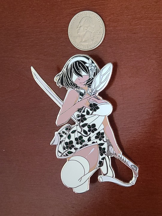 2B Nier Automata Enamel Pin Secret Variant