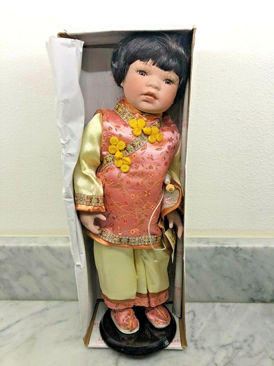 Show Stoppers Porcelain Doll Lotus A597 Asian 16” - Extremely Rare