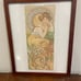 Set of 4 Mucha Precious Stones Prints 12x15 Ruby Emerald Amethyst Topaz Wall Art