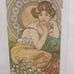 Set of 4 Mucha Precious Stones Prints 12x15 Ruby Emerald Amethyst Topaz Wall Art