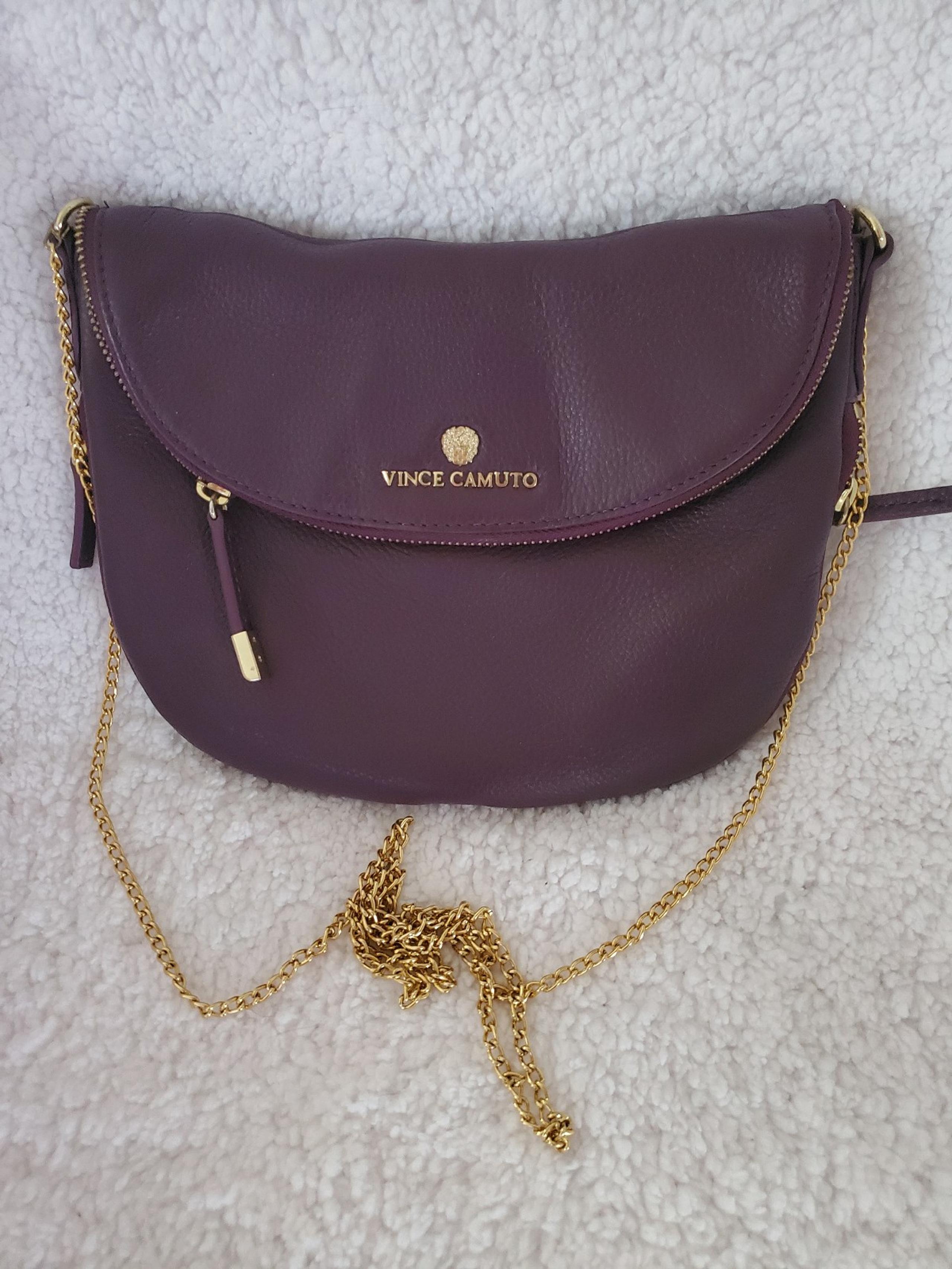 Vince Camuto burgundy crossbody handbag