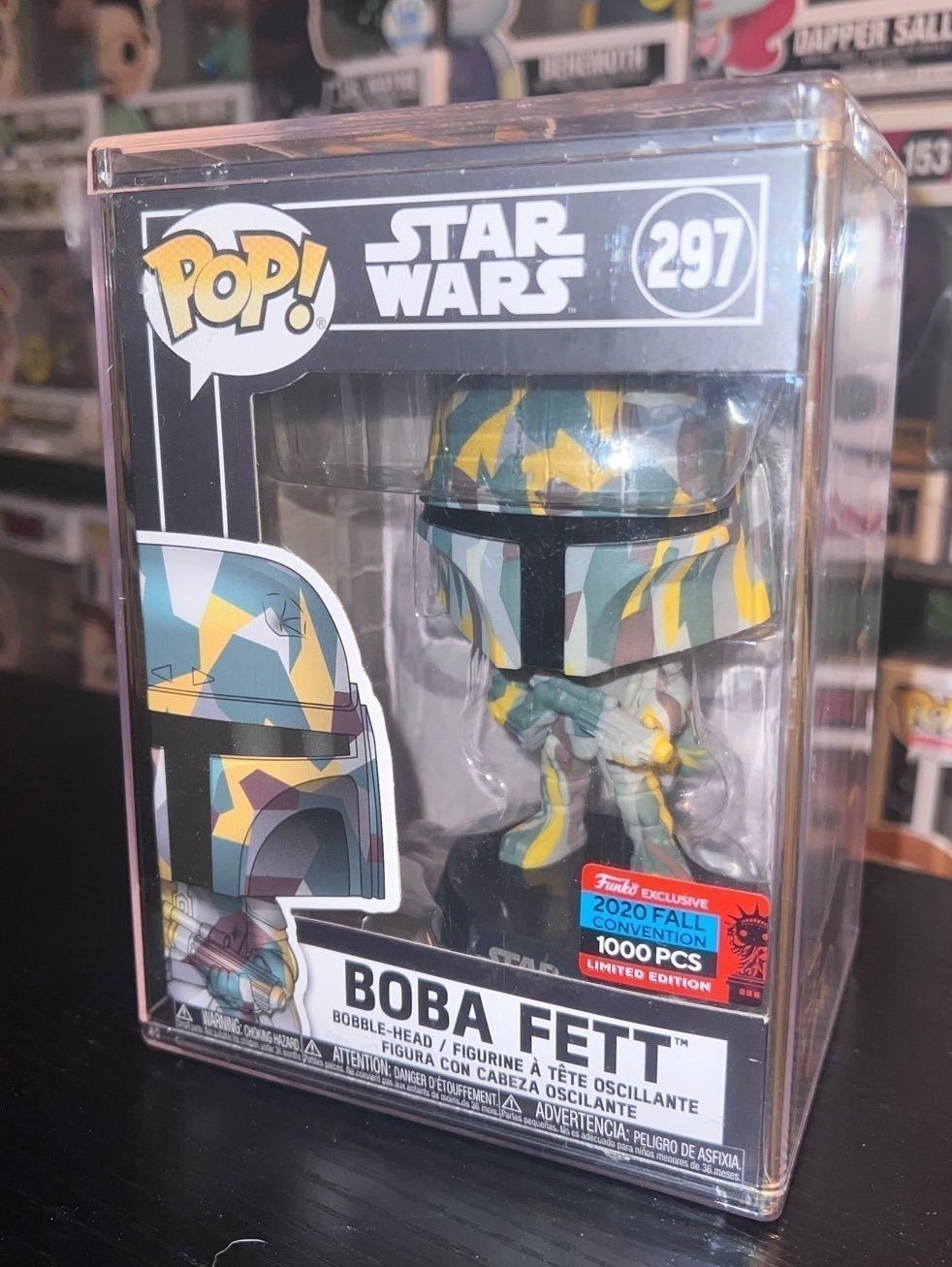 Boba Fett Funko Pop! #297 NYCC Limited Edition 1000 pcs Hard Stack