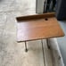 Vintage/ Antique desk with folding chair and ink well 1800s pickup only