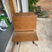 Vintage/ Antique desk with folding chair and ink well 1800s pickup only