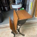 Vintage/ Antique desk with folding chair and ink well 1800s pickup only