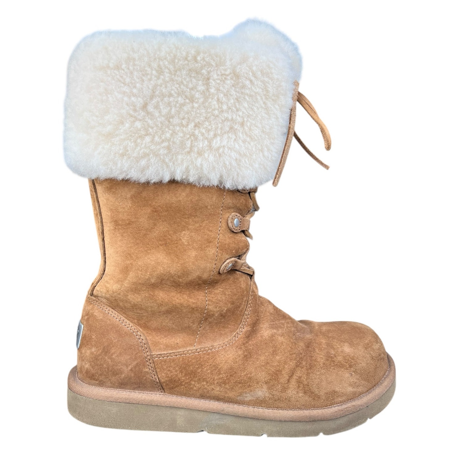 UGG Women’s Montclair Brown Suede Cuffed Winter Boot Size US 8