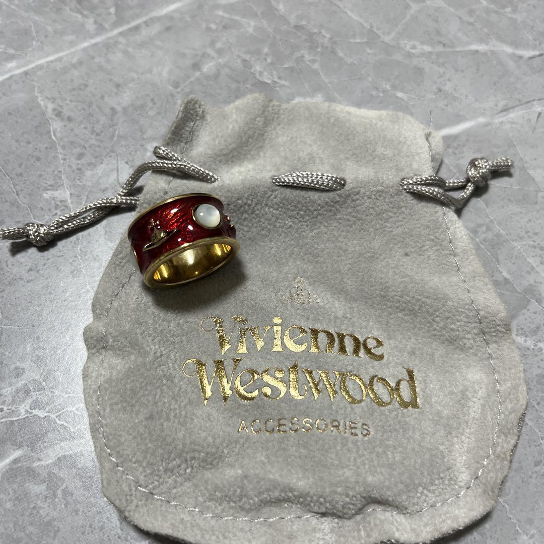 Vivienne Westwood Red Ring S Wood King Ring Early