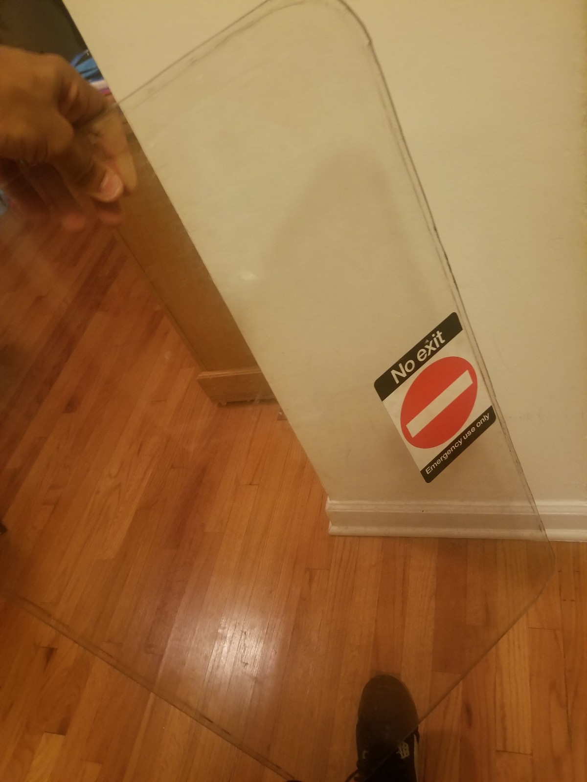 Mta transit Plexiglass for train door