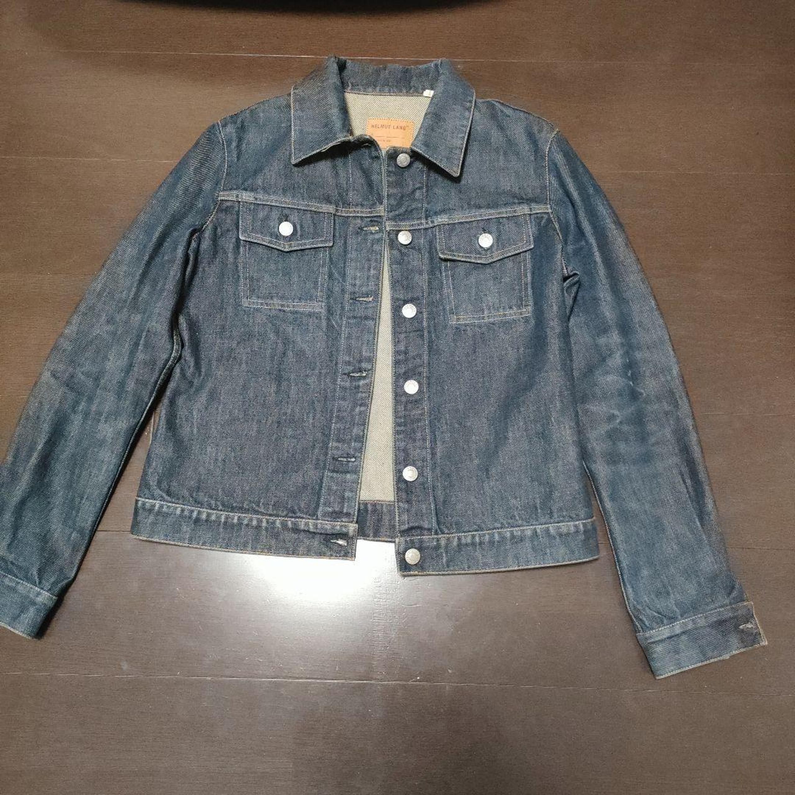 HELMUT LANG 1998 Denim Jacket Size 42 Made in Italy Vintage