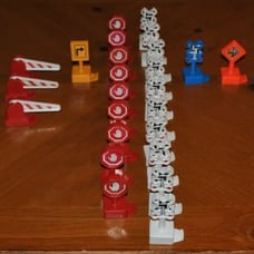FISHER PRICE BIG BAG ROAD SIGNS RAILROAD