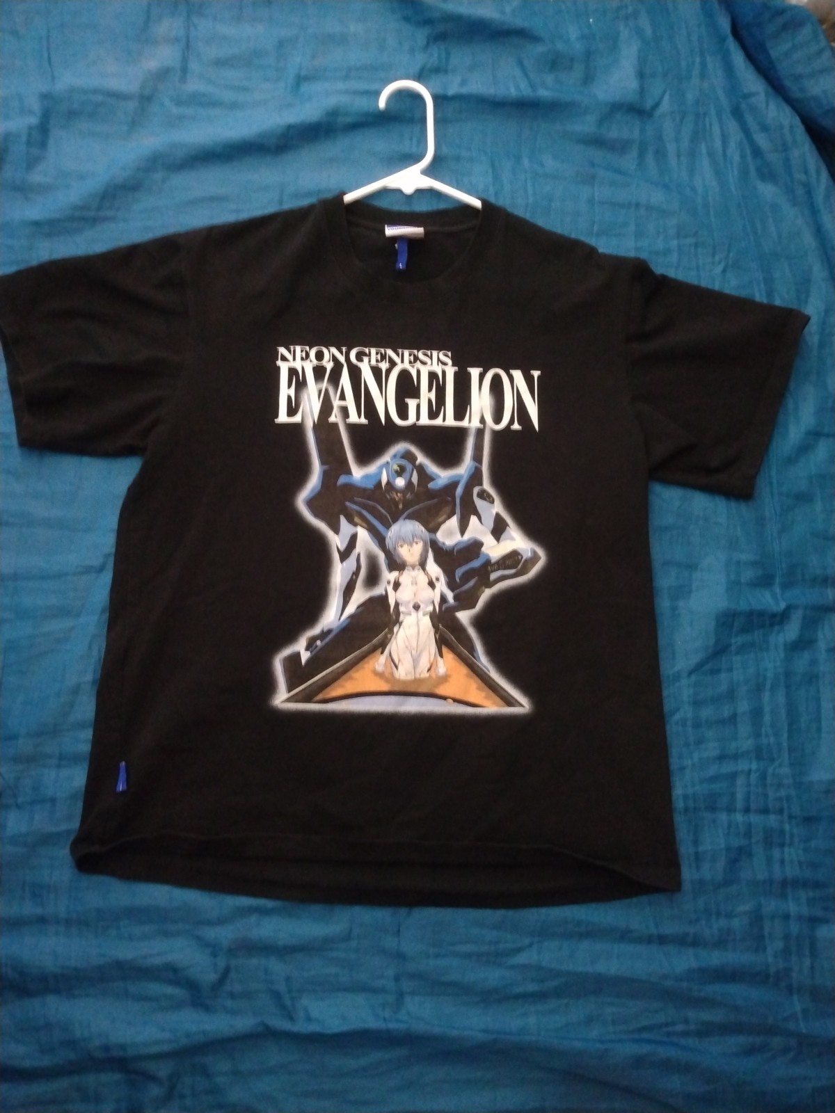 Rei & Asuka Neon Genesis Evangelion Anime Vintage YOUNGGUNS size LARGE tshirt