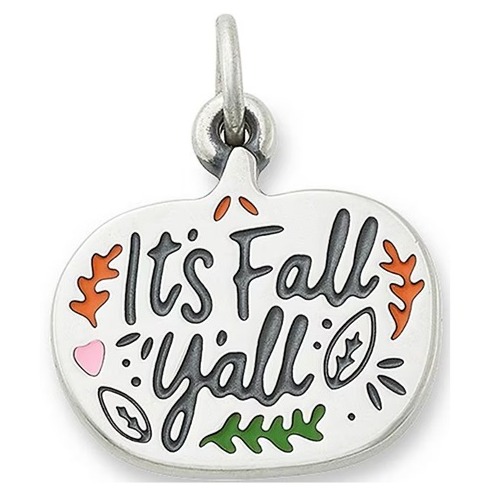 James Avery Sterling Silver Enamel It's Fall Y'all Charm