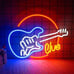 NEW Bright Red Live Music Guitar LED Neon Sign Night Light Concert Electric Band