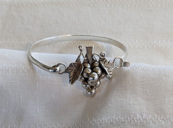 Taxco 18g Sterling Hook-and-Eye Bangle Bracelet