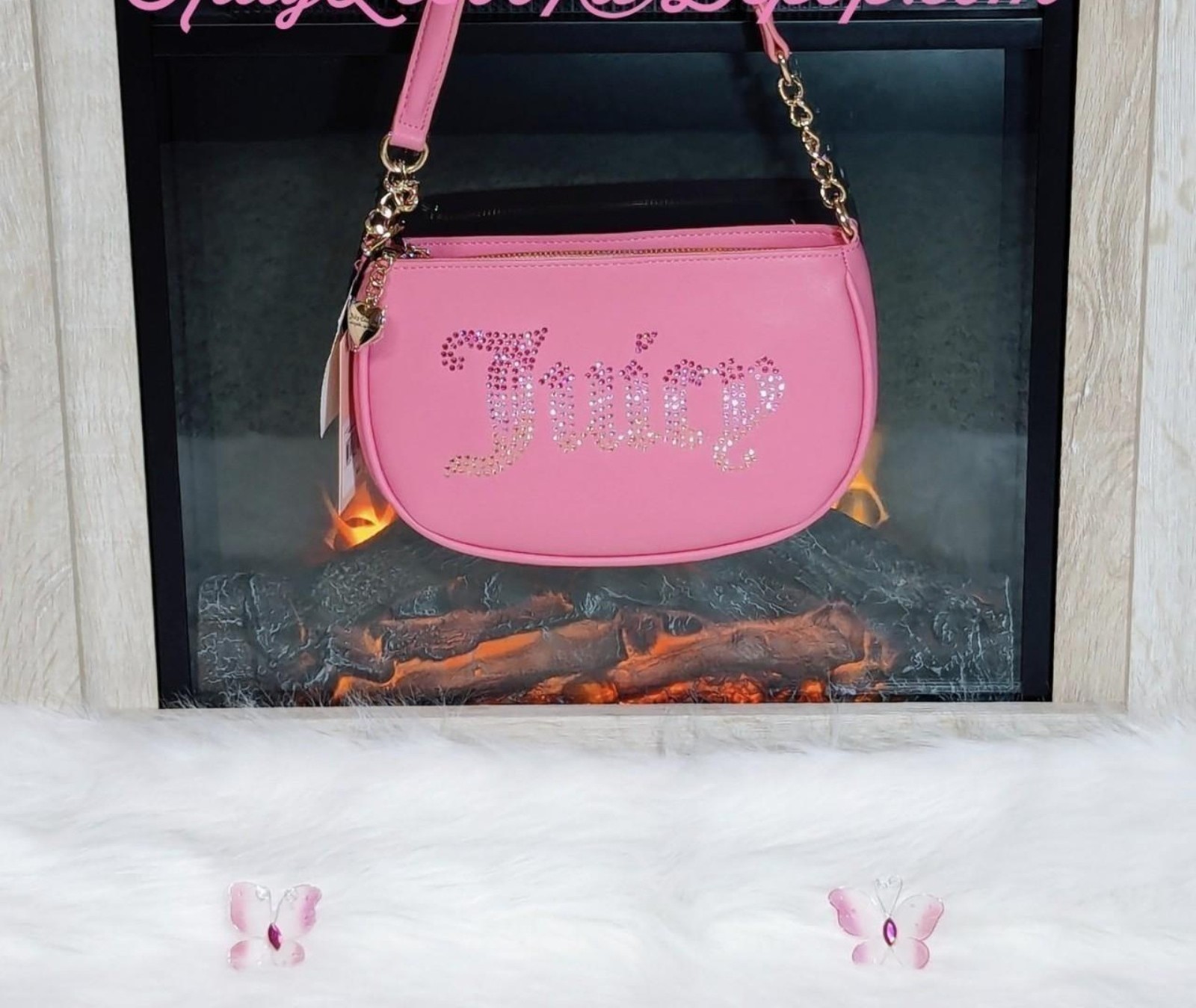 Juicy Couture pink Lemonade shoulder bag