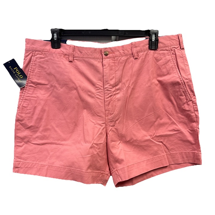 Polo Ralph Lauren Mens Size 40 Pink Rose Classic Fit Stretch 6 Chino Shorts