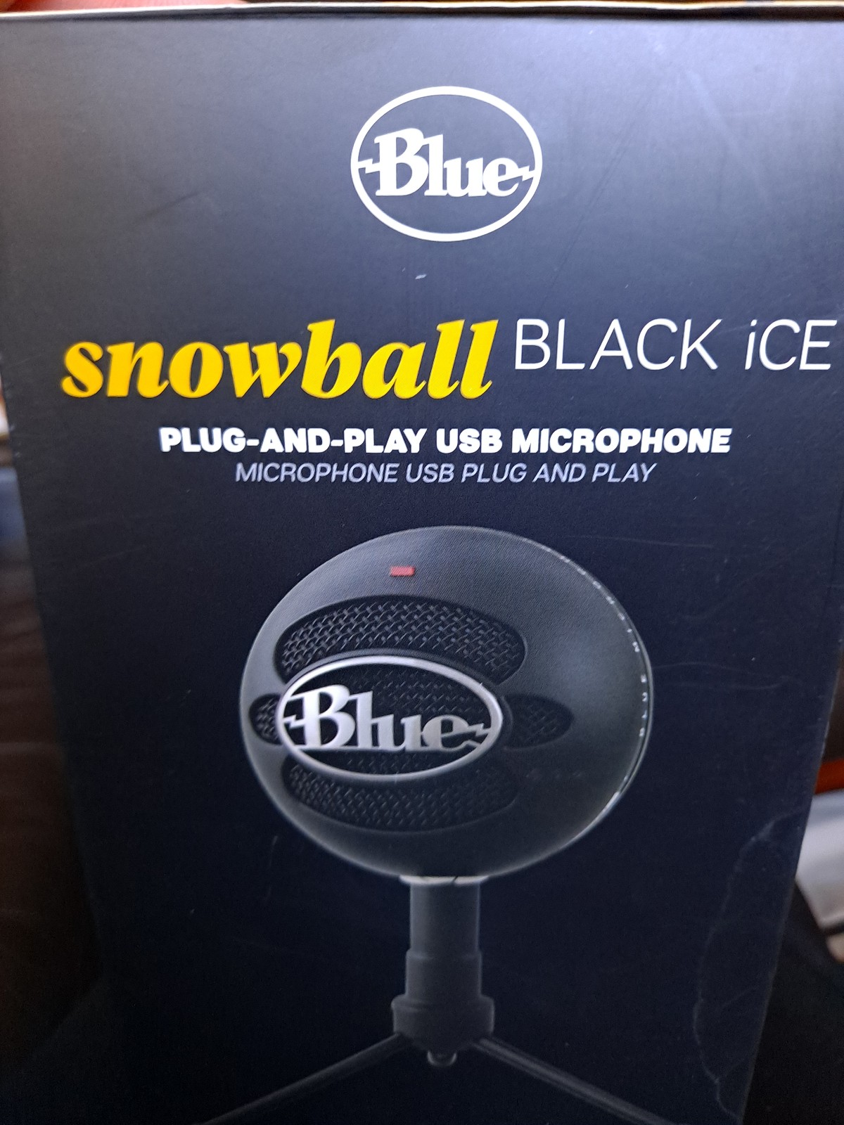 Blue Snowball Ice Plug And-Play USB Microphone With Power Cable | Never Used
