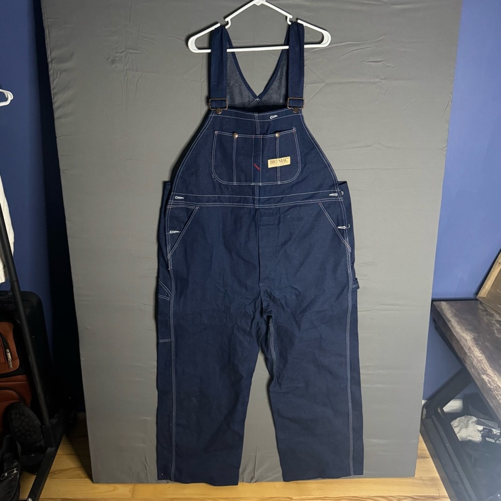 1990's Big Mac Mens Big Mac Grunge Denim Overalls Pants