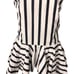 NWT Maeve Anthropologie Women's 2XS Striped Halter Halter Drop-Waist Peplum Top