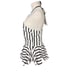 NWT Maeve Anthropologie Women's 2XS Striped Halter Halter Drop-Waist Peplum Top