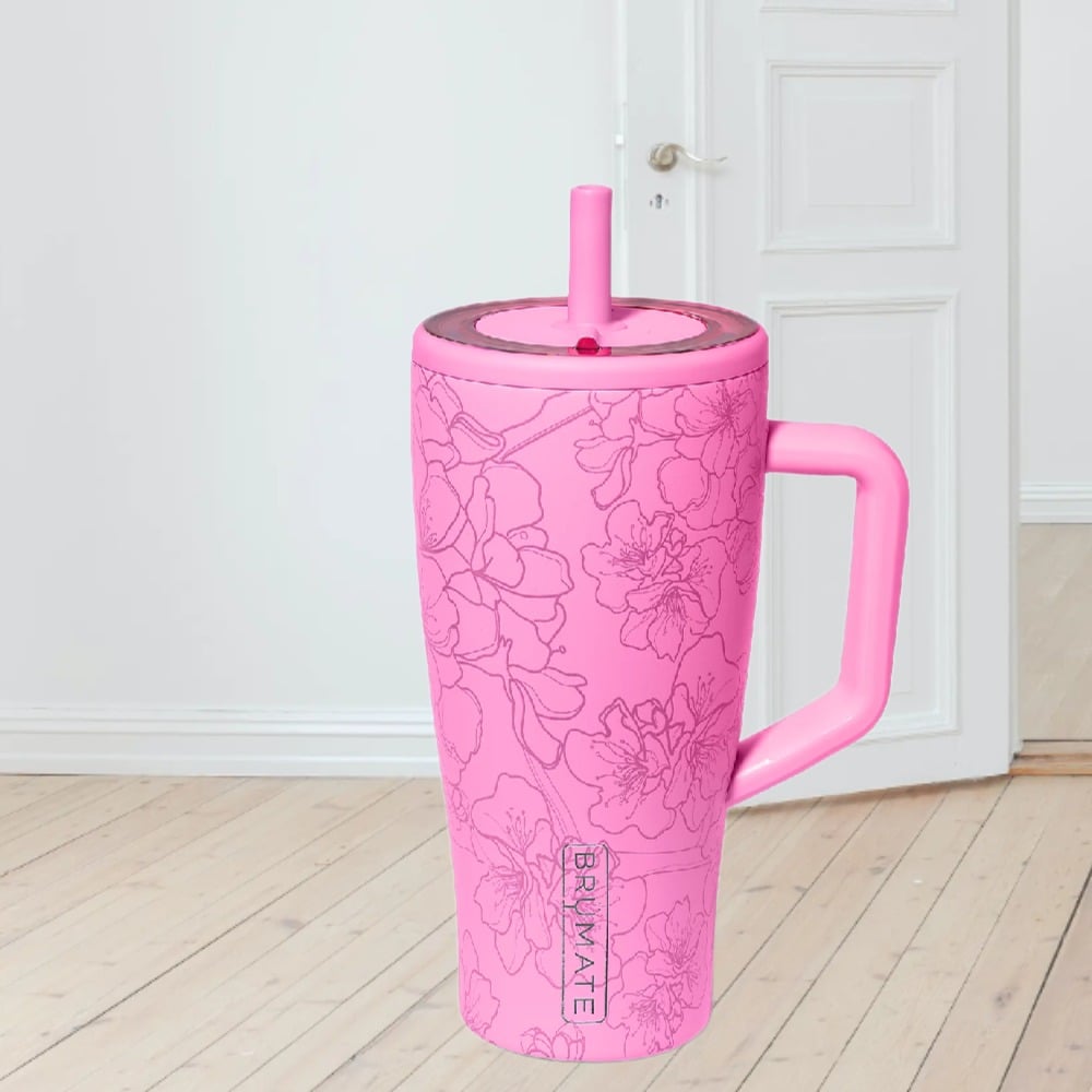 Brumate 30 OZ Era Straw Tumbler, Color: Cherry Blossom