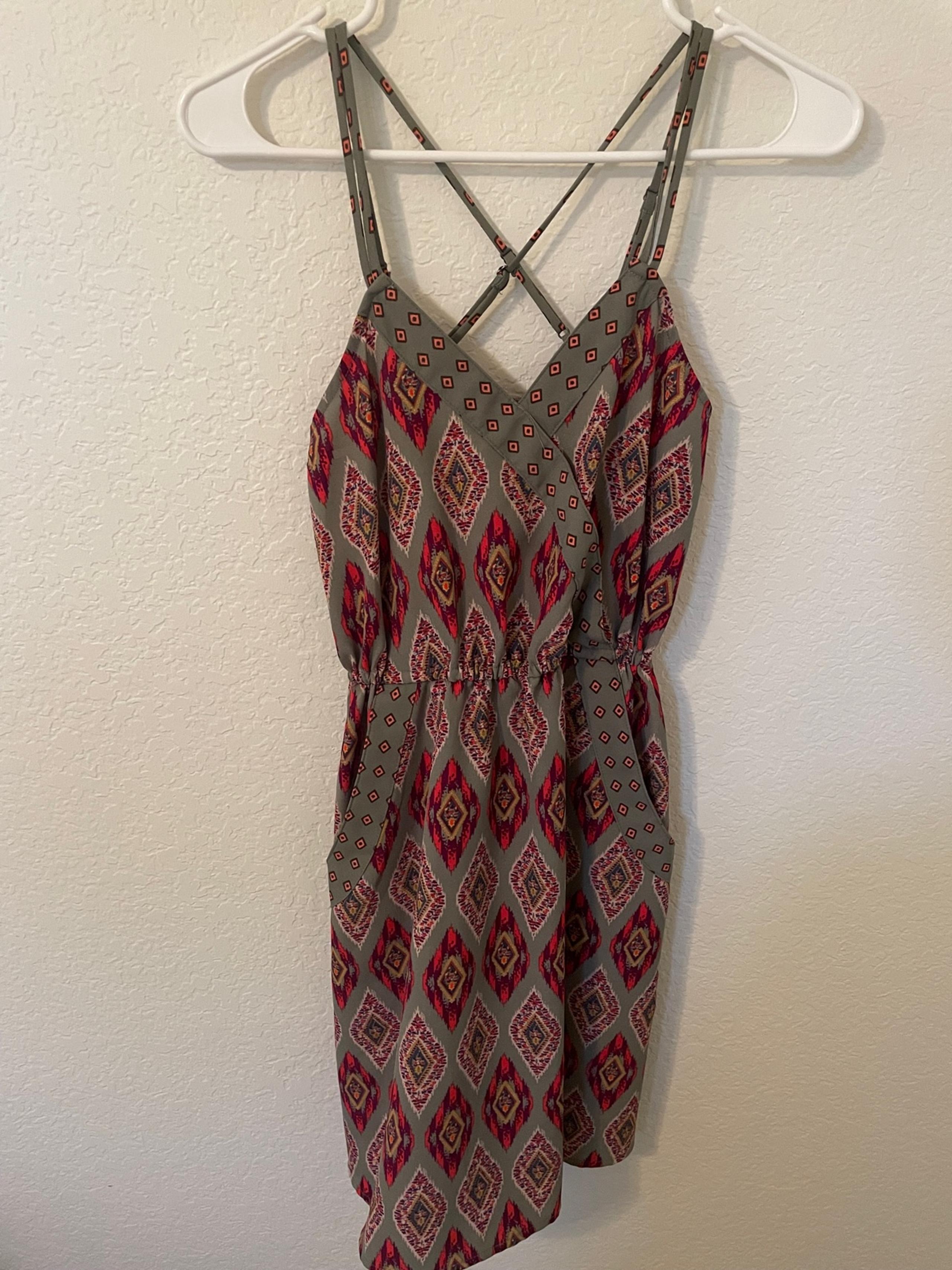 Tribal Print Midi Dress