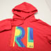 Polo Ralph Lauren Shirt Men Large Coral 26/1 Jersey Hooded Long Sleeves Graphic
